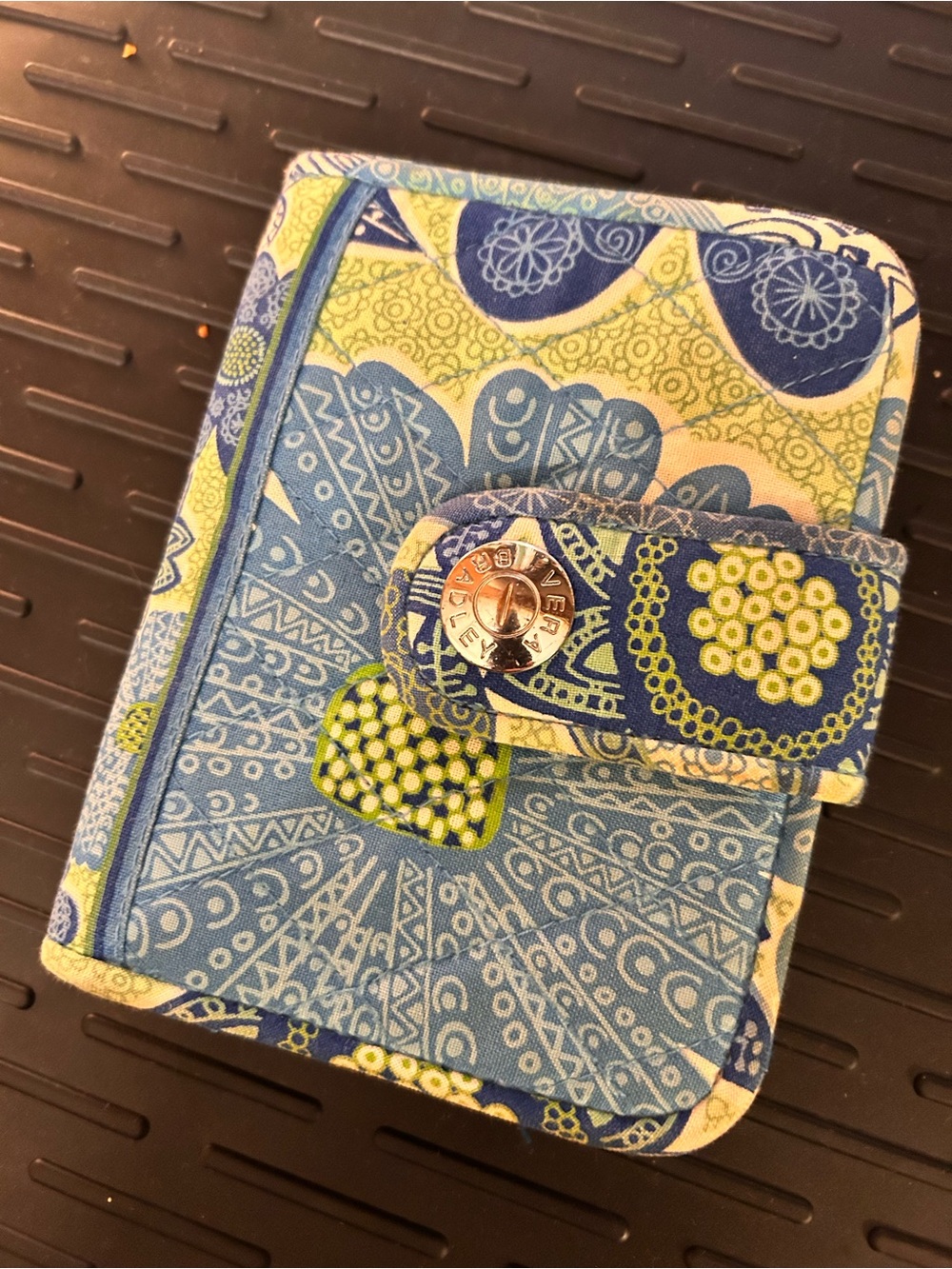 Teal & Lime Magnetic Vera Bradley Wallet
